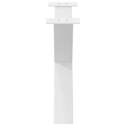 sofabordsben X-formet 2 stk. hvid 70 x (42-43) cm stål