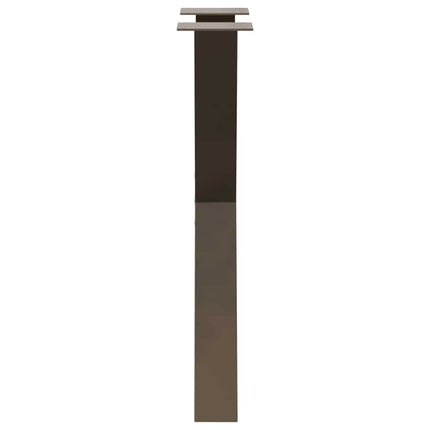 spisebordsben X-formet 2 stk. naturstål 50x(72-73) cm stål