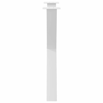 spisebordsben X-formet 2 stk. hvid 70 x (72-73) cm stål