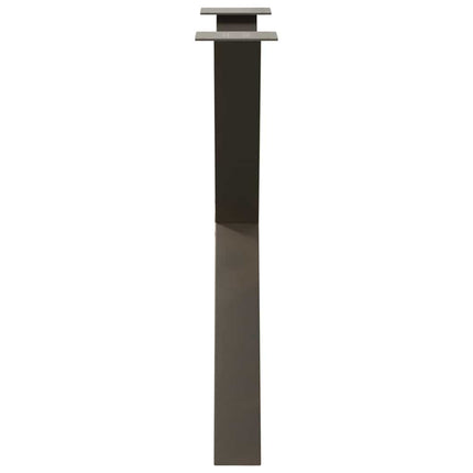 spisebordsben X-formet 2 stk. naturstål 80x(72-73) cm stål