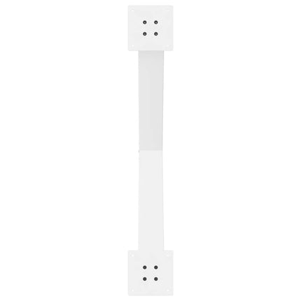 spisebordsben X-formet 2 stk. hvid 90 x (72-73) cm stål