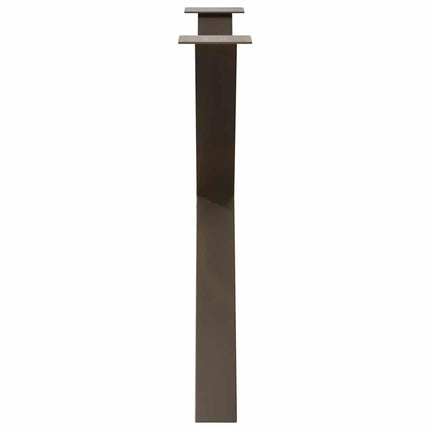 spisebordsben X-formet 2 stk. naturstål 90x(72-73) cm stål