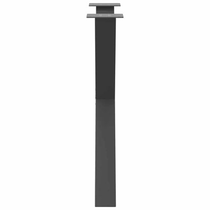 spisebordsben X-formet 3 stk. antracit 80x(72-73) cm stål