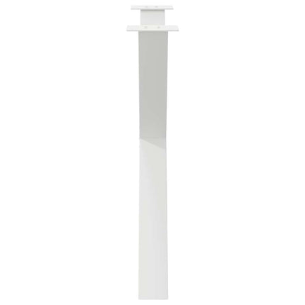 spisebordsben X-formet 3 stk. hvid 90 x (72-73) cm stål