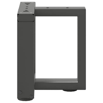 sofabordsben T-formet 2 stk. antracit 30x25x(30-31) cm stål