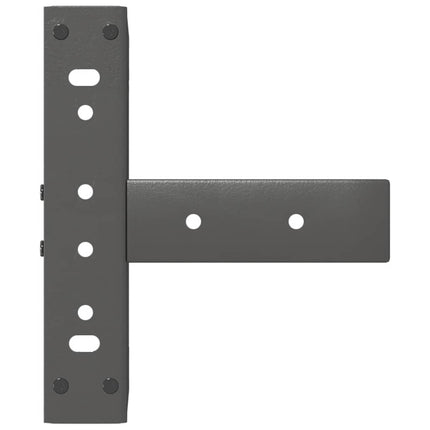 sofabordsben T-formet 2 stk. antracit 30x25x(30-31) cm stål