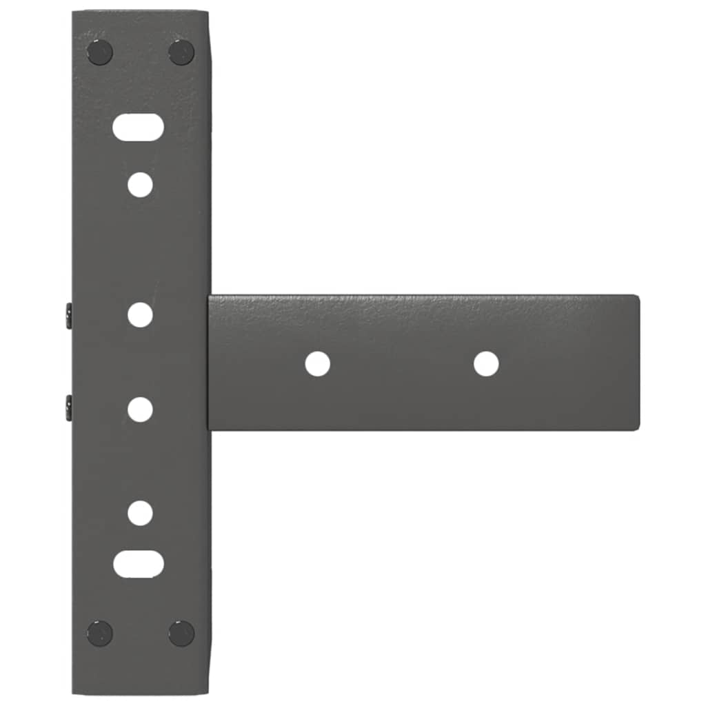 sofabordsben T-formet 2 stk. antracit 30x25x(30-31) cm stål