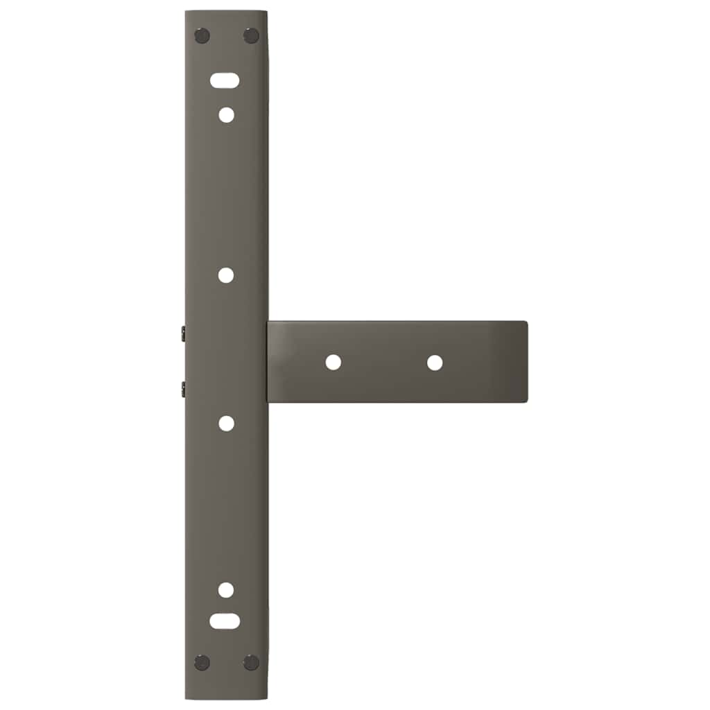 sofabordsben T-formet 2 stk. sort 40x25x(30-31) cm stål
