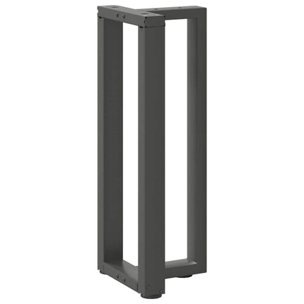 konsolbordben T-formet 2 stk. antracit 25x28x(72-73) cm stål