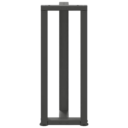 konsolbordben T-formet 2 stk. antracit 25x28x(72-73) cm stål