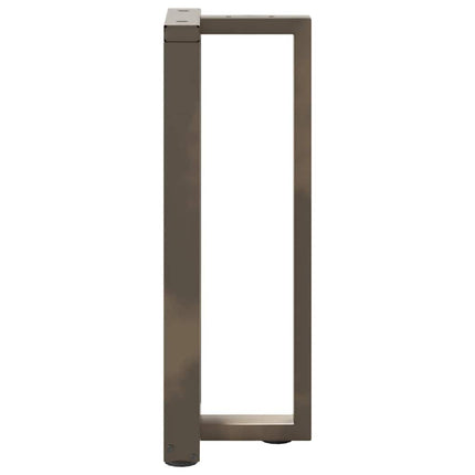 konsolbordben T-formet 2 stk. sort 25x28x(72-73) cm stål