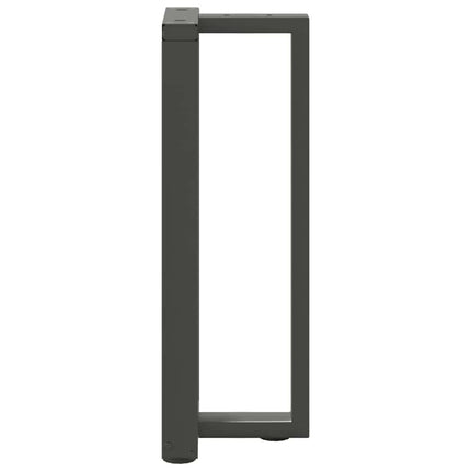 konsolbordben T-formet 2 stk. antracit 38x25x(72-73) cm stål