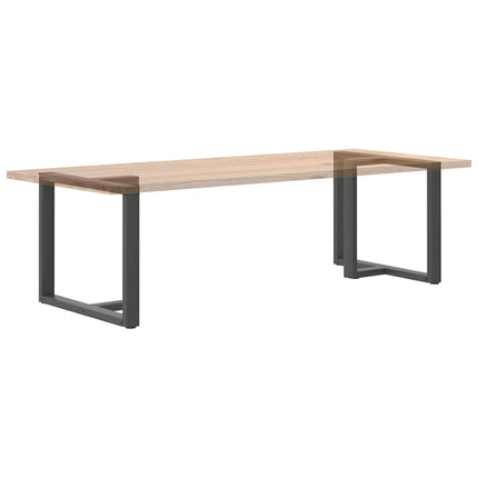 spisebordsben T-formet 2 stk. antracit 100x35x(72-73) cm stål