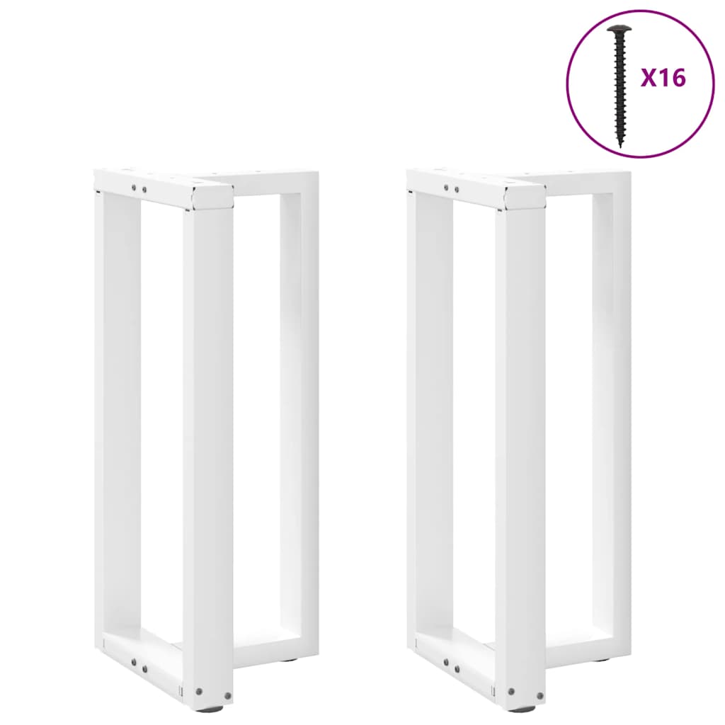 vidaXL Barbordsben - T-formet - Hvid - 40x35x90.5 cm