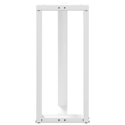 barbordsben T-formet 2 stk. hvid 50x35x(90-91) cm stål