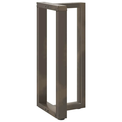 barbordsben T-formet 2 stk. sort 50x35x(90-91) cm stål