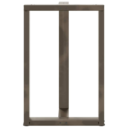 barbordsben T-formet 2 stk. sort 60x35x(90-91) cm stål