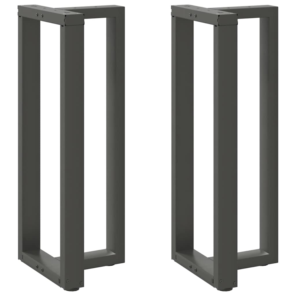 vidaXL barbordsben T-formet 2 stk. antracit 40x35x(100-101) cm stål