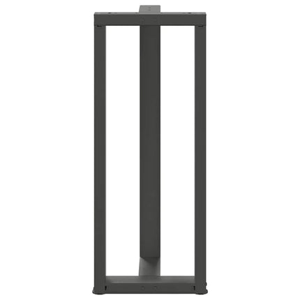 barbordsben T-formet 2 stk. antracit 40x35x(100-101) cm stål