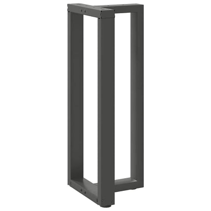 barbordsben T-formet 2 stk. antracit 50x35x(100-101) cm stål