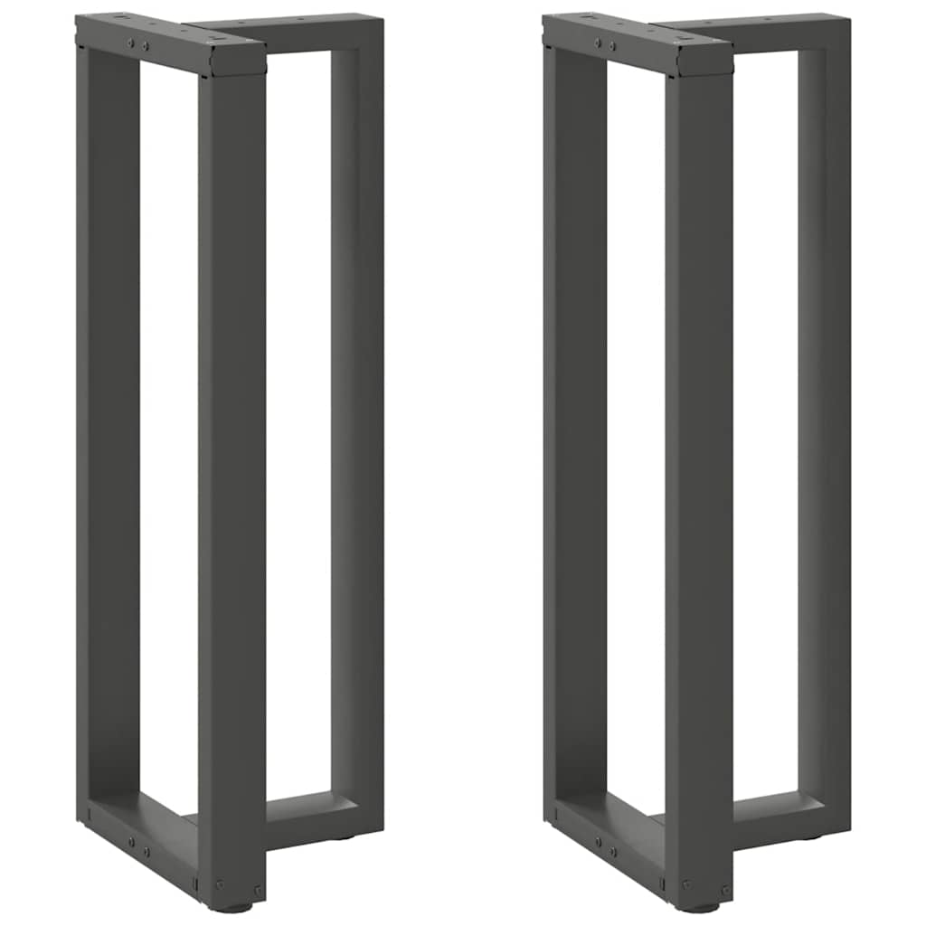 Barbordsben T-formet - 2 stk., antracit, 40×35×(110-111) cm, stål