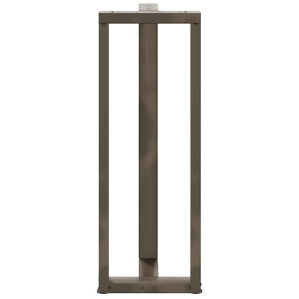 barbordsben T-formet 2 stk. sort 40x35x(110-111) cm stål