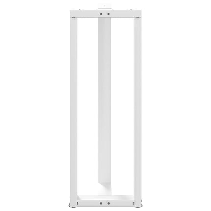 barbordsben T-formet 2 stk. hvid 50x35x(110-111) cm stål
