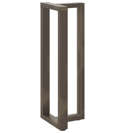 barbordsben T-formet 2 stk. sort 50x35x(110-111) cm stål