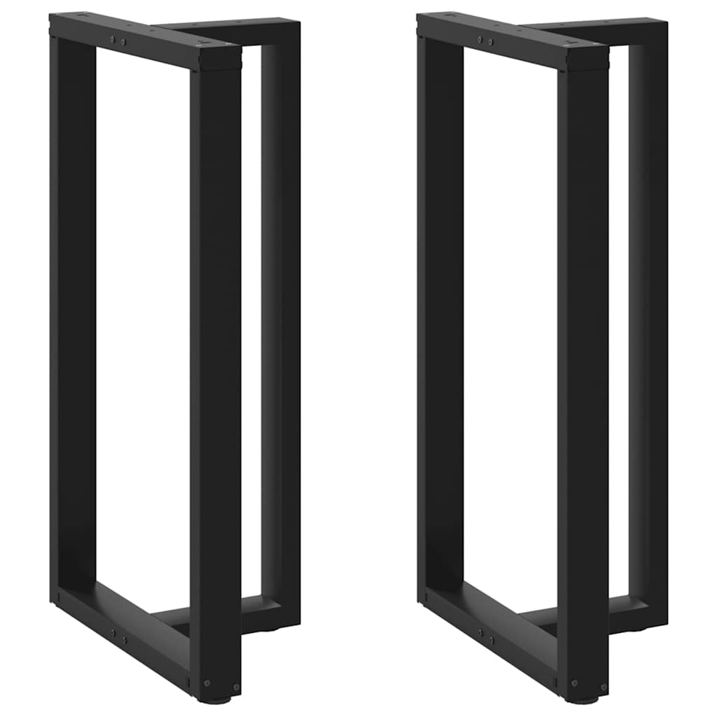 barbordsben T-formet 2 stk. sort 60x35x(110-111) cm stl