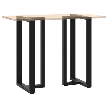 barbordsben T-formet 2 stk. sort 60x35x(110-111) cm stål
