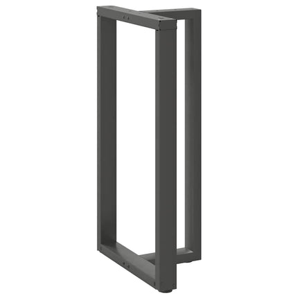 barbordsben T-formet 2 stk. antracit 60x35x(110-111) cm stål