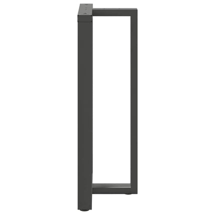 barbordsben T-formet 2 stk. antracit 60x35x(110-111) cm stål