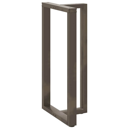 barbordsben T-formet 2 stk. sort 60x35x(110-111) cm stål