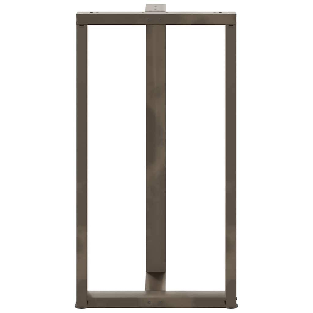 barbordsben T-formet 2 stk. sort 60x35x(110-111) cm stål