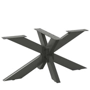 sofabordben edderkopformet antracit 98x58x(42-43) cm stål