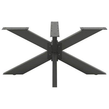 sofabordben edderkopformet antracit 98x58x(42-43) cm stål