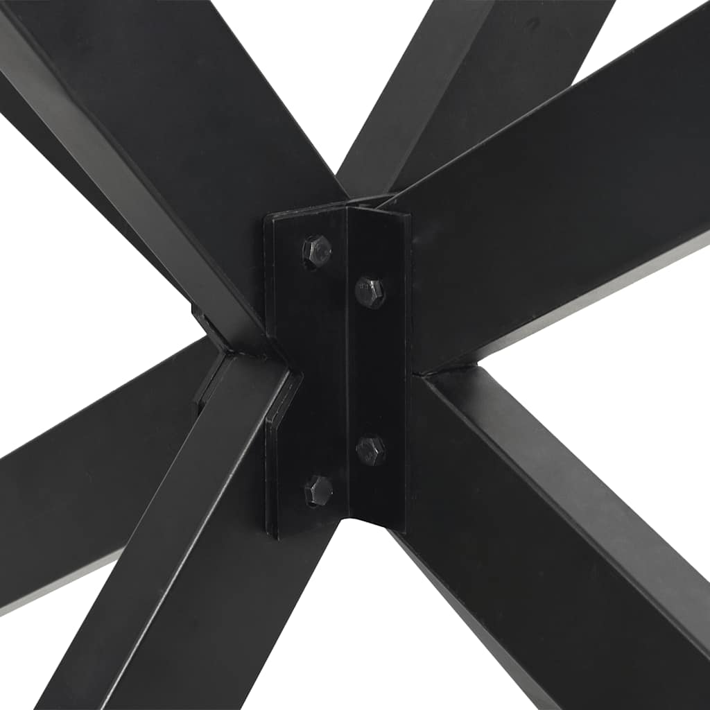 sofabordben edderkopformet antracit 98x58x(42-43) cm stål