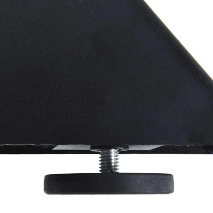 spisebordben edderkopformet antracit 85x85x(72-73) cm stål