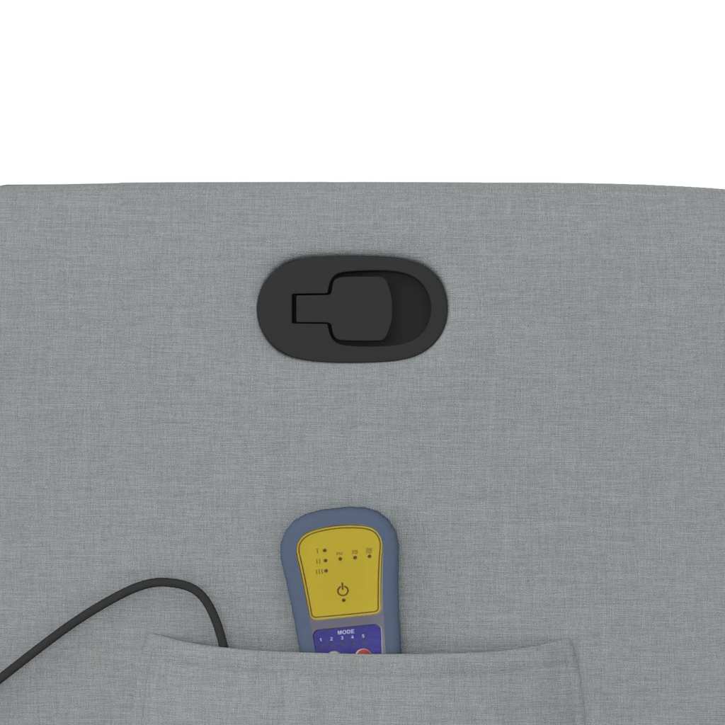 massagestol stof lysegrå