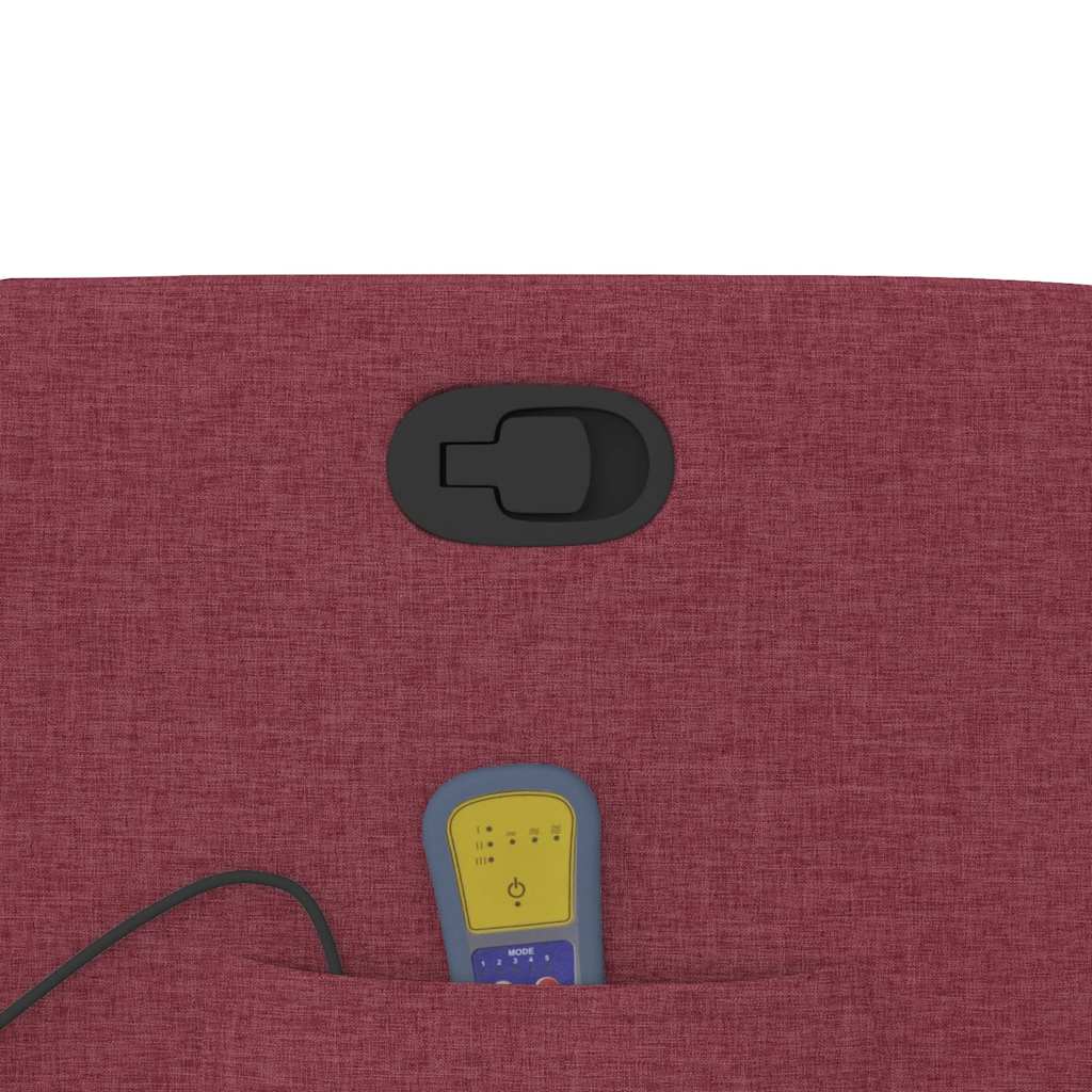 massagestol stof vinrød