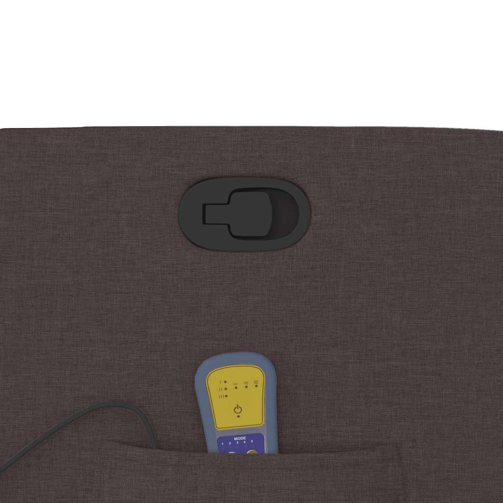 massagestol stof mørkebrun