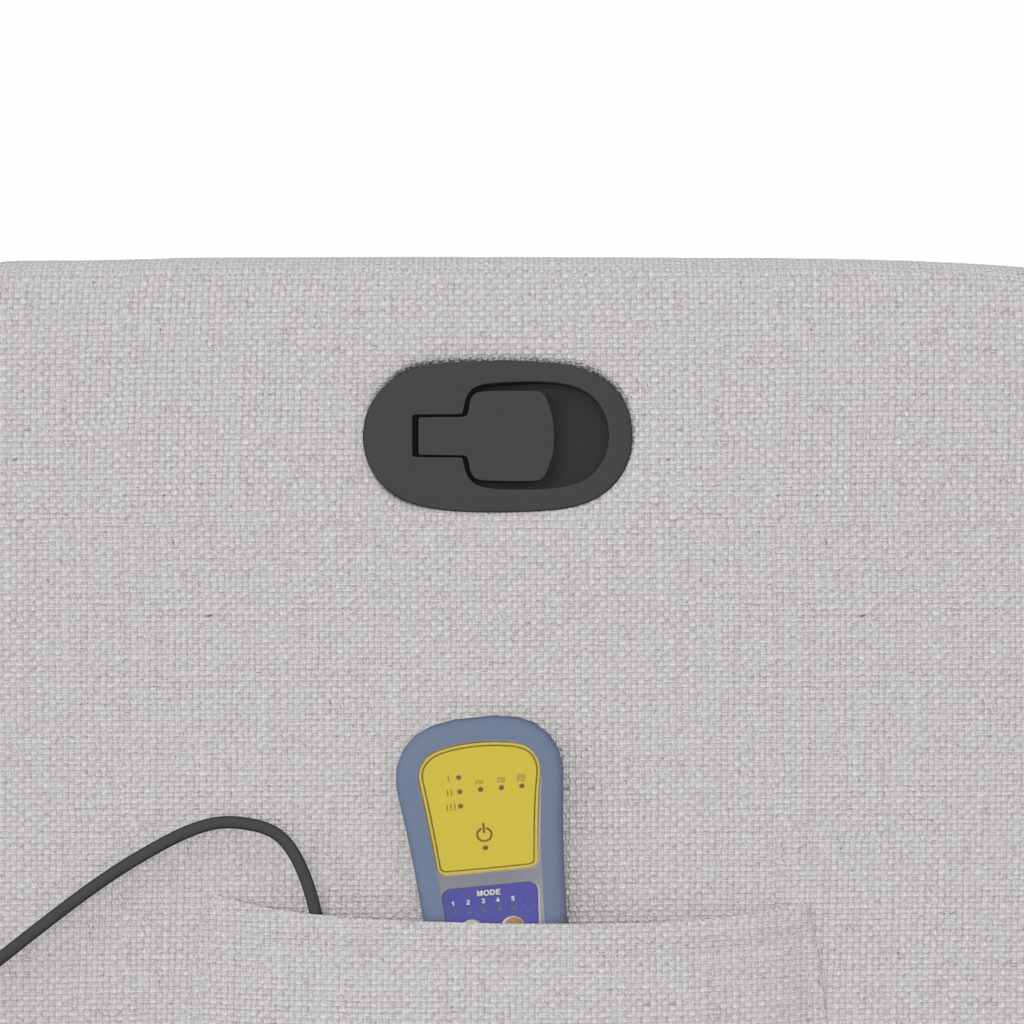 massagestol stof skygrå