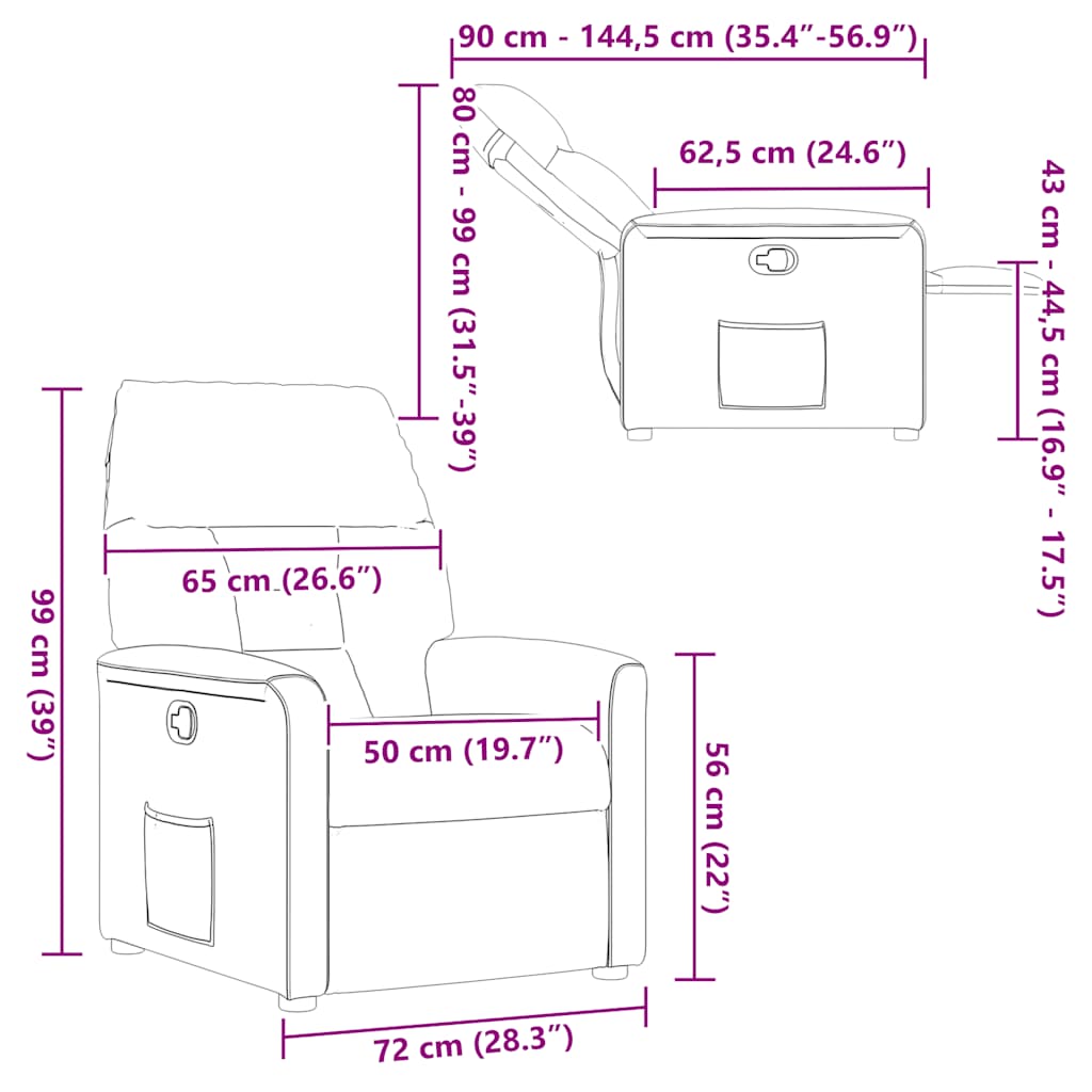lænestol stof lysegrå