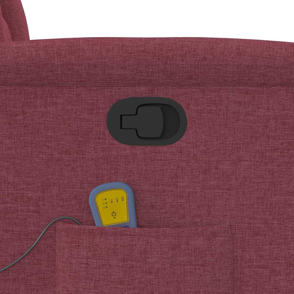 massagestol stof vinrød