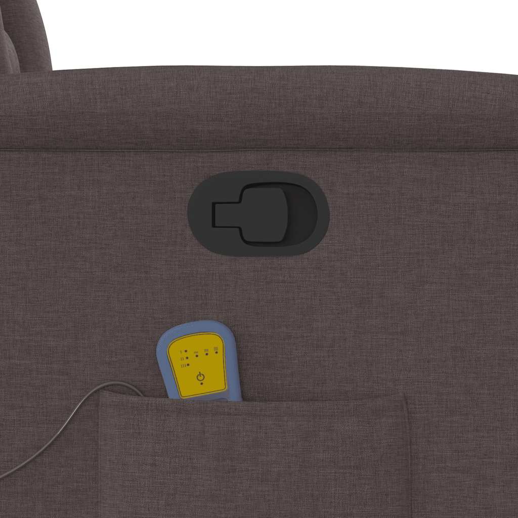 massagestol stof mørkebrun