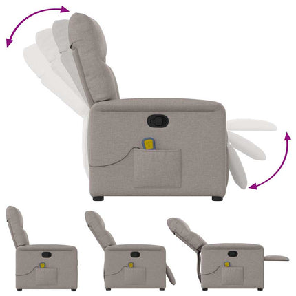 massagestol stof gråbrun