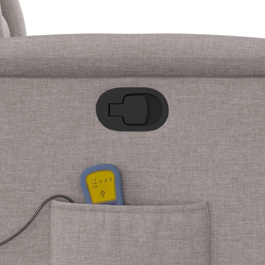 massagestol stof gråbrun