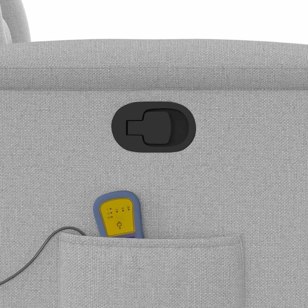 massagestol stof skygrå