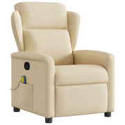 massagestol stof cremefarvet