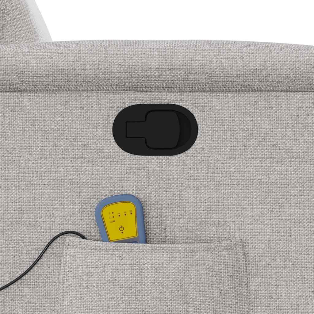 massagestol stof skygrå